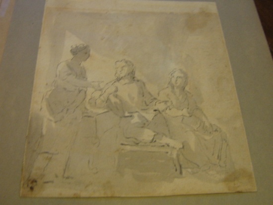 REMBRANDT VAN RIJN (after) Christ in the House of Mary and Martha